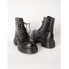 PU Lace Up Combat Style Boots