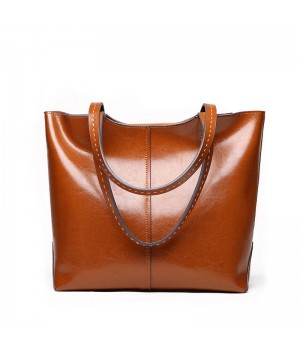 Leather Rectangle Tote Bag