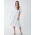 Broderie Angel Sleeve Midi Dress