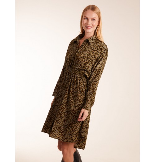 Leopard Shirt Dress