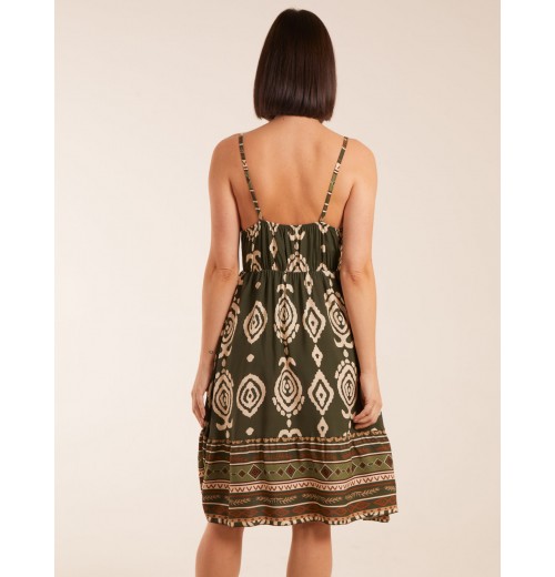 Crossover Aztec Border Dress