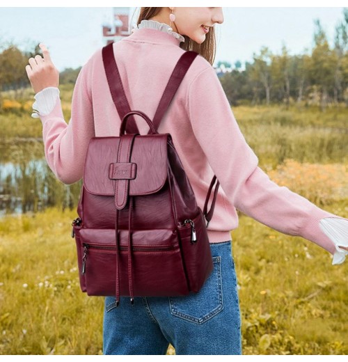 Buckle Backpack Purse